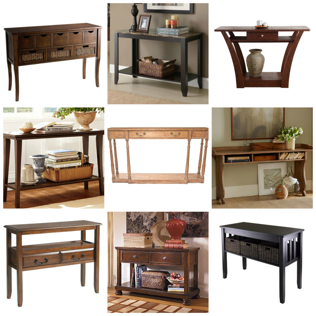 Console Table Collage